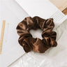 Korean Woman Big Elegant Silk Elastics Hair Band Girls Solid Color Scrunchies Hair Ties Ladies Ponytail Hold Hair Accessories