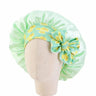 Kids Girls Sleep Cap Floral Print Hair Bonnet Satin Night Sleep Hat Turban Sleeping Hat Children Hair Care Bonnet Nightcap Caps