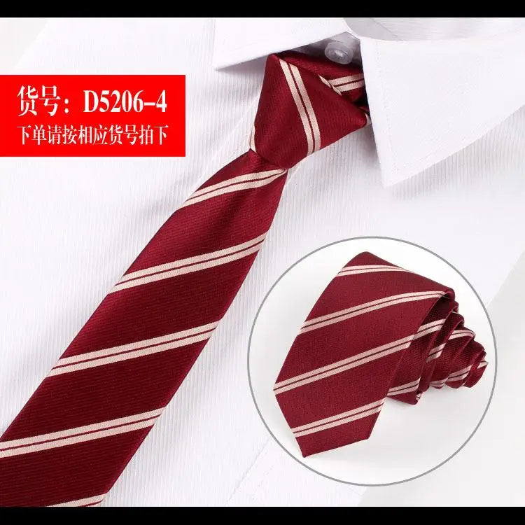 Men ties necktie Men's vestidos business wedding tie Male Dress legame gift gravata England Stripes JACQUARD WOVEN 6cm