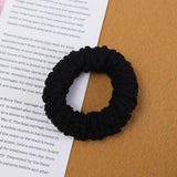 10-50pcs New Korean Woman Big Elegant Elastics Hair Band Solid Color Scrunchies Hair Ties Ladies Ponytail Hold Hair Accessories