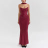 Suninheart Elegant 2 Pieces Dress Set with Scarf Women Fashion Matching Sets Sexy Cropped Top and Long Dress Set Casual Dress