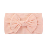 1Pc Baby Nylon Headscarf Astique Suitable Newborn Girl Flower Handmade Headband Elastic Hairband Turban Toddler Hair Accessories