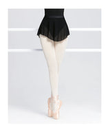 Women Ballet Skirts Dance Short Skirts High Slit Skirt Ballerina Adult Teen Ballet Dancing Dress Soft Mesh Elastic Dance Skirt
