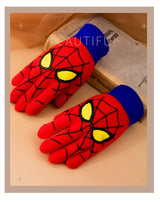 Diseny Spiderman Winter Children's Warm Gloves Marvel Anime Cartoon Knitted Gloves Cute Decoration Kids Christmas Gifts 5-10Y