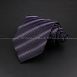 New Design Wedding Men Tie Purple Solid Striped Paisley Flower Neckties Men Business Dropshipping Groom Collar Accessories Gift