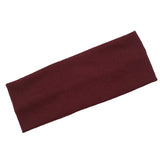 New Solid Knitted Headband for Women Girls Autumn Winter Sport Yoga Sweat Uptake Headwear Elastic Hairbands Hair Accessories