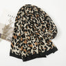 Fashion Printed Leopard Scarf Female Spring Muslim Women Hijab Scarves Tassel Large Size Headband Handkerchief Women's Bandana