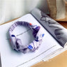 Clearance Fresh Colorful Turban Headbands Women Spring Summer Chiffon Headband Head Wrap Wide Lattice Hairband Hair Accessories