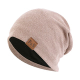 Unisex Beanie Cotton Night Sleep Cap Bonnet Chemo Hat Headwear Turban Baggy Hair Care Nightcap Pullover Hat Solid Colo Men Women