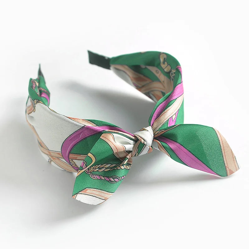 Women Hairbands Wide Female boho ties headband accessories Bow Hair Hoops Headwear Floral Hair Accessories Girl Head Band Lady