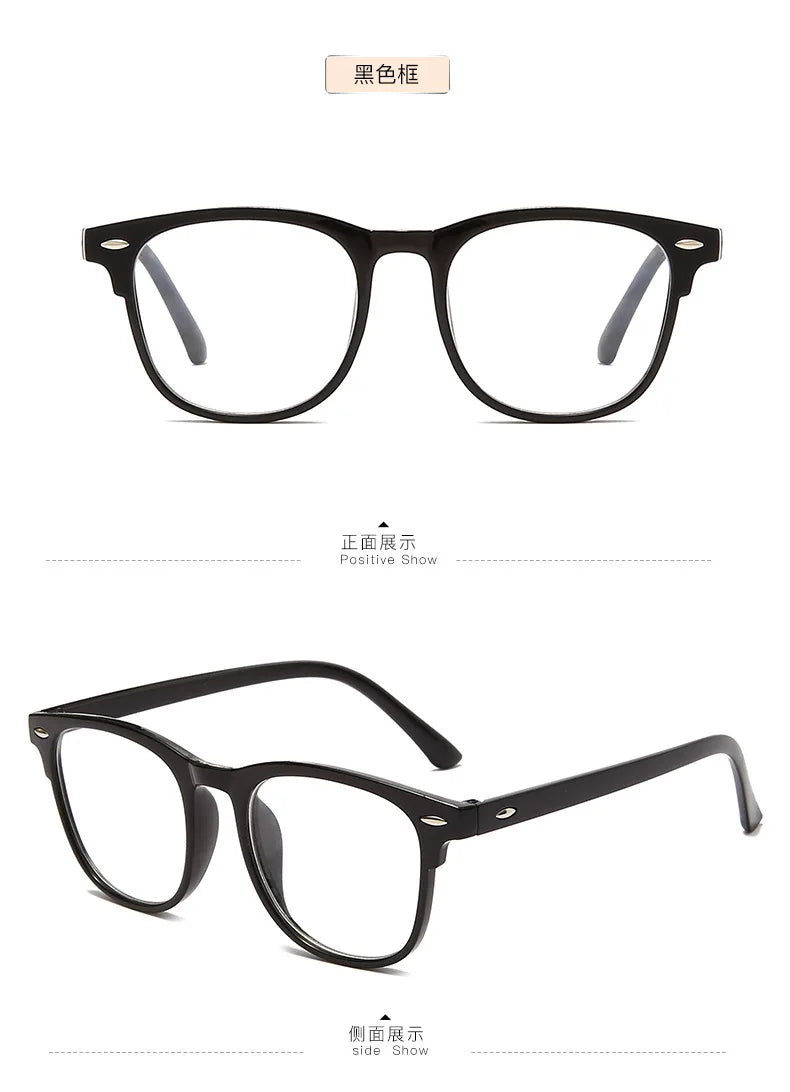 -1.0 -1.5 -2.0 To -6.0 New Transparent Finished Myopia Glasses Men Women Black Eyeglasses Prescription Shortsighted Eyewear