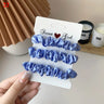 3Pcs/Set Silky Hair Scrunchies Ponytail Holders Elastics Hair Ties For Women Silk Satin Solid Color Hair Rope Hair Accessories