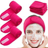 3pcs Women Soft Toweling Headbands Adjustable Sports Hairband Yoga Spa Bath Shower Wash Face Make Up Skincare Wide Head Band