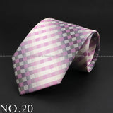 New Design Wedding Men Tie Purple Solid Striped Paisley Flower Neckties Men Business Dropshipping Groom Collar Accessories Gift