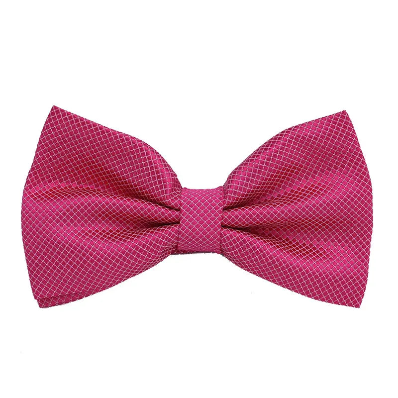 HUISHI Bowtie Mens Tie Solid Check Fashion Bowties Banquet Wedding Black Gold Red Green Pink Blue White Classic Bow Ties For Men