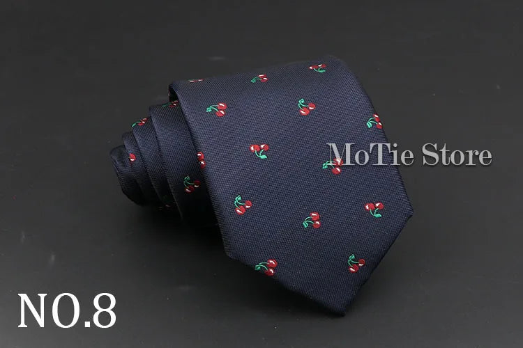 Cute Cartoon Pattern Animal Floral Printed Tie For Men Narrow Slim NeckTie Wedding Red Navy Party Ties Cravat Accessories Gifts