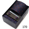 Men's Tie Gift Box With Neckties Handkerchiefs Cufflinks Tie Clips 6-Piece sets Group Business Wedding Festival Formal Ties