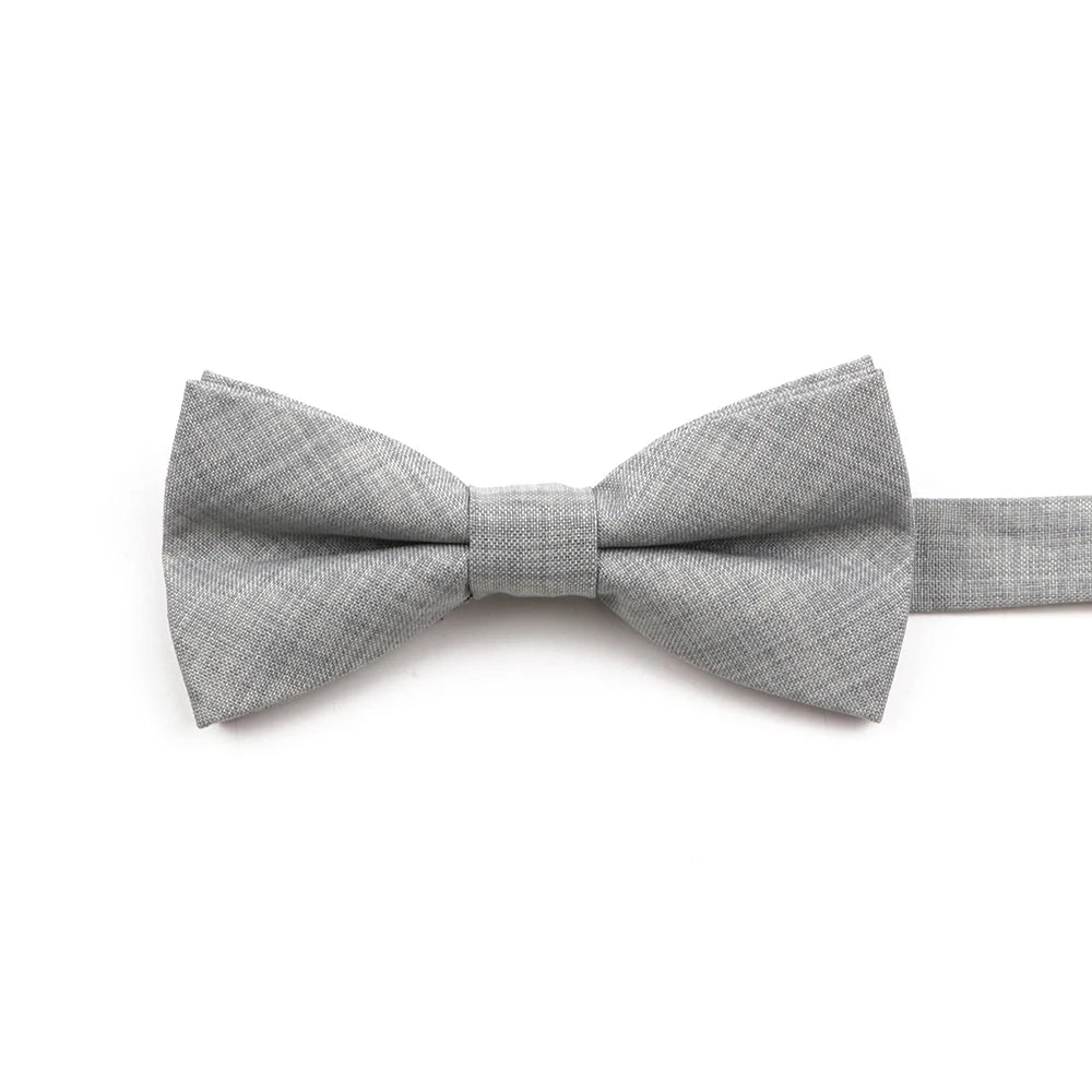 High Quality Mens Solid Color Bowtie Set For Men Children Wedding Party Dinner Accessory Pink Orange Father-son Bow Tie Gift