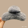 Muweordy New Oversized Faux Fur Big Crab Hair Clip for Girls Rabbit Hair Claw Clips Cute Plush Ponytail Women's Hair Barrettes