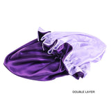 Lady Silk Night Sleep Hats Double Layer Head Cover Fashion Shower Cap Adjustable Silk Satin Bonnet For Women