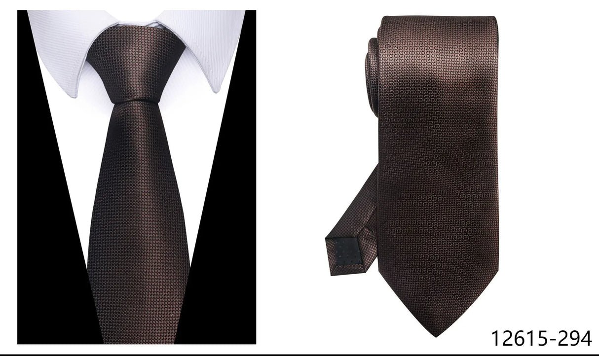 100% Silk Brand Purple Tie Men Necktie High Quality Mix Colors Silk 7.5 cm Gravatas Accessories Wedding April Fool's Day