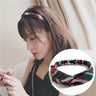 Cross elastic headband chiffon silk headband ladies headband hair accessory sports face wash