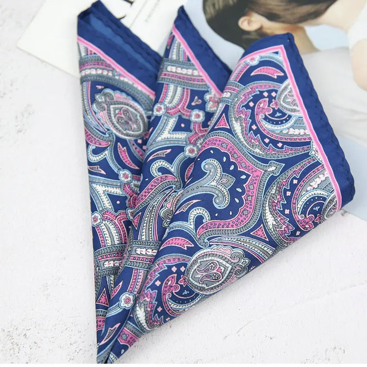 New Dot Red Print Pocket Square Floral Chest Towel Paisley Suits Wedding Gentlemen Hankies Men's Handkerchiefs Pocket Squares