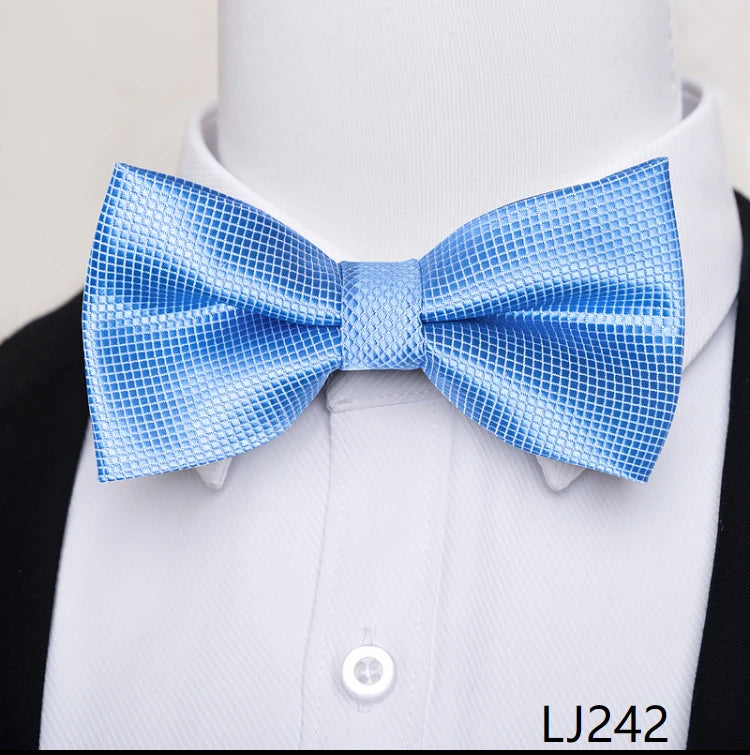 Fashion Brand Brand Silk Bow Tie Dark Blue Man Dot Wedding Accessories lover's day Fit Formal Party