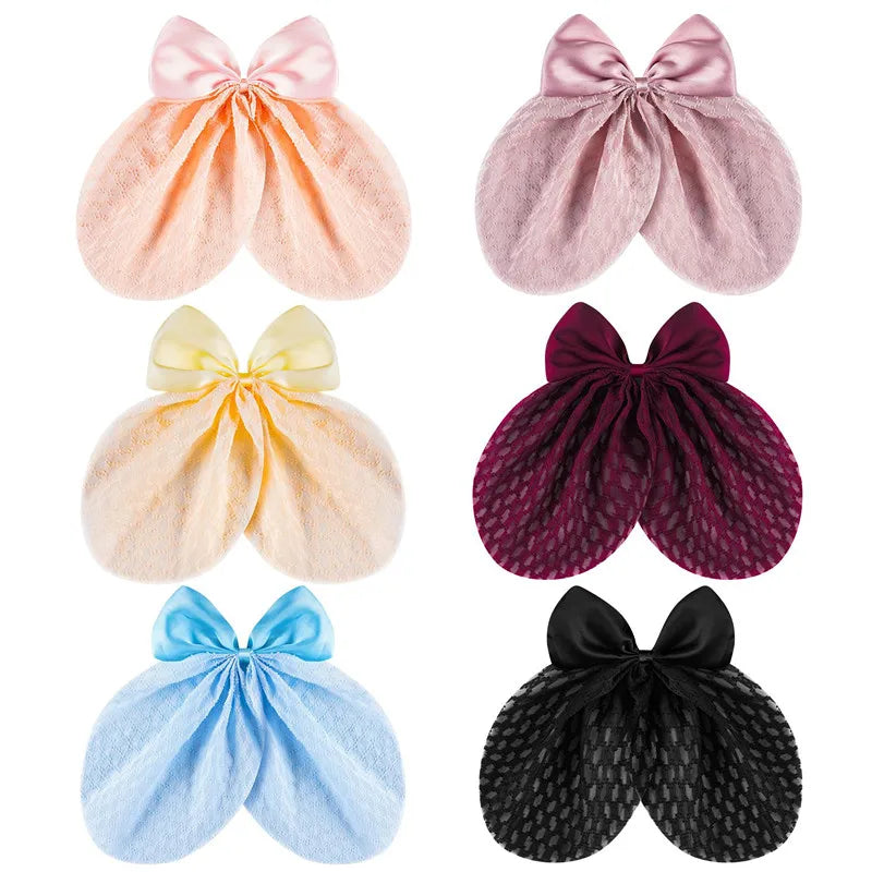 New Disco Party Favors Elastics Glitter Sequin Hair Bands with Bow Elastic Bands Ponytail Tie Hair Scarf Headwear