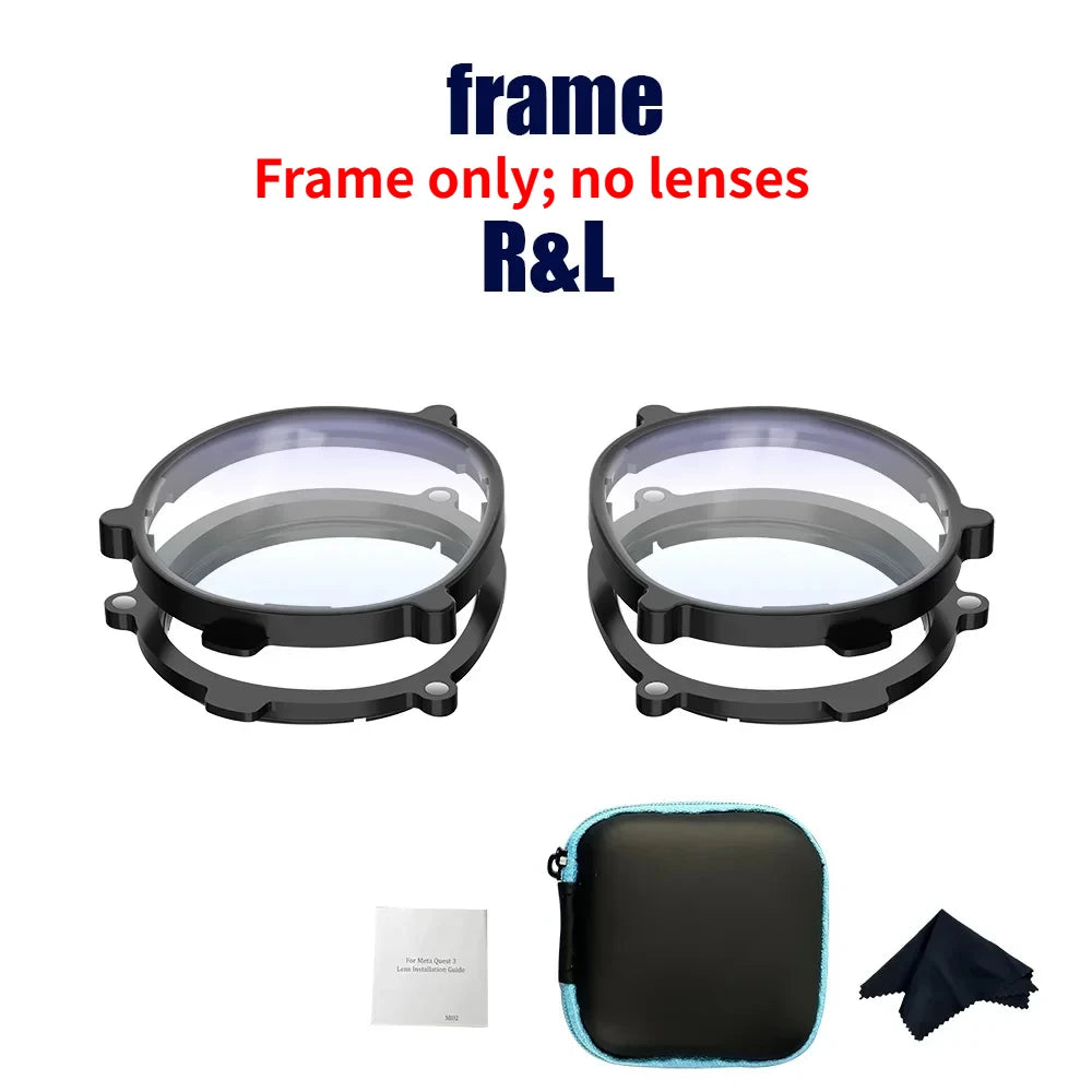 For Quest 3 lens Magnetic eyeglass frames anti-blue light optical lenses protection VR accessories for Oculus/Meta Quest 3