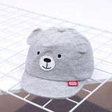 Baby Bear Baseball Cap New Spring Summer Cute Cartoon Solid Sunhat Boys Girls Cotton Snapback Caps Kid Hip Hop Fishing Hat 3-12M