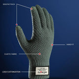 Winter Men Knitted Gloves Touch Screen Cycling Mittens Thicken Warm Wool Cashmere Solid Business Gloves Autumn Winter