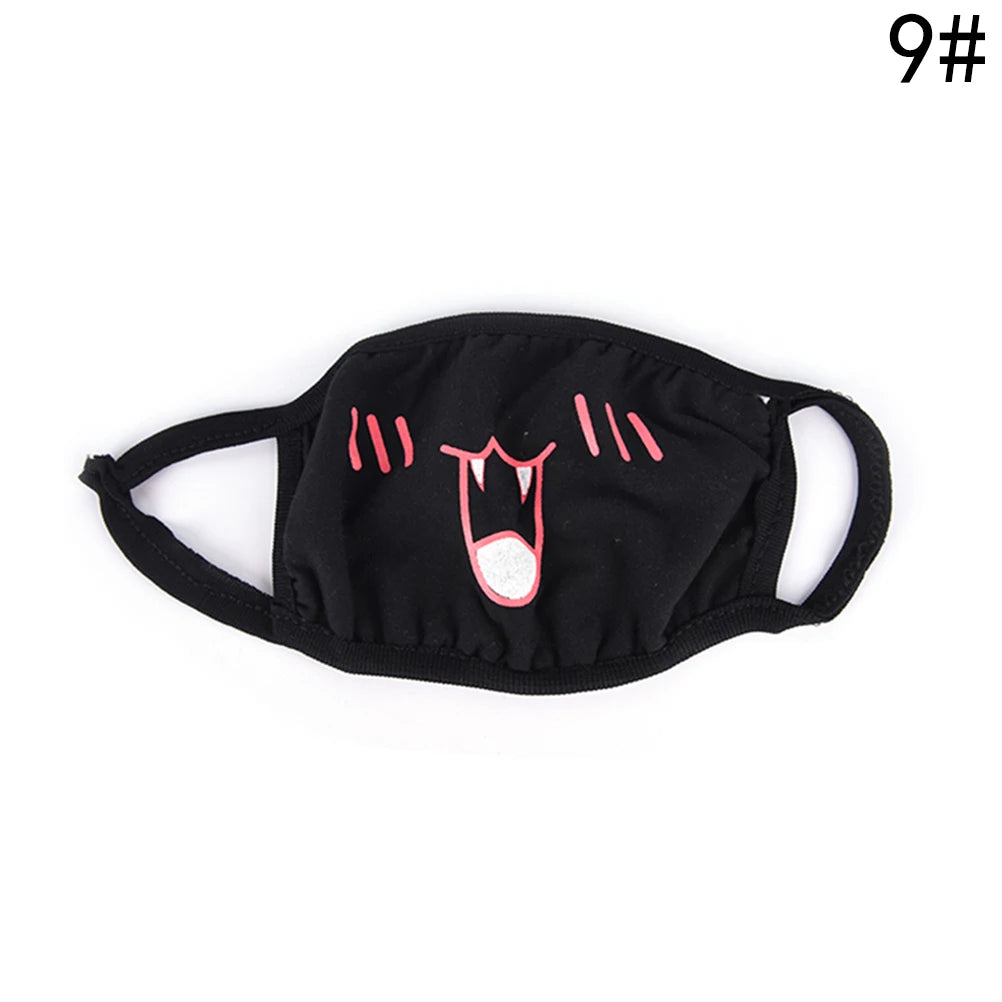 1pc Mouth Face Mask Unisex Cotton Dustproof Mouth Face Mask Anime Cartoon Bear Women Men Muffle Face Mouth Party Masks