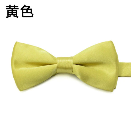 Fashion Kids Solid Color Bow Ties Imitation Silk Student Bowties Soft Black Red Butterfly Bowknot Wedding Party Cute Pet Cravat