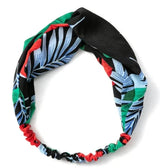 Women Girls Summer Bohemian Hair Bands Print Headbands Retro Cross Turban Bandage Bandanas HairBands Hair Accessories Headwrap