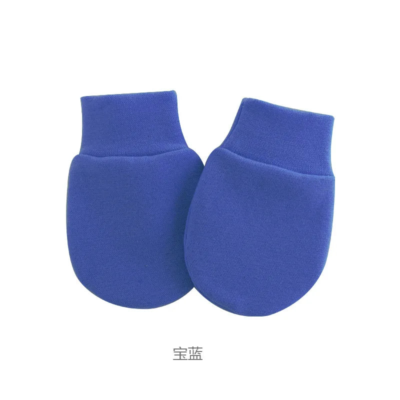 Newborn Baby Hat with Gloves Autumn Winter Warm Cotton Kids Beanies Stuff Children Accessories Infant Nightcap 0-6 Months Babies
