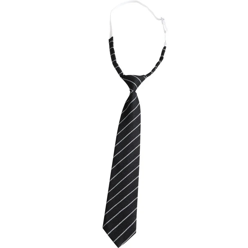 Korean style elegant Ties for men gifts Top clothes accessories Wedding  Black Gray Striped JK Ladies Collar Slim Neck Bow tie