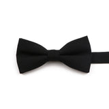 High Quality Mens Solid Color Bowtie Set For Men Children Wedding Party Dinner Accessory Pink Orange Father-son Bow Tie Gift