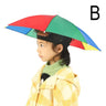 Children Rain Umbrella Hat Portable Foldable Outdoor Headwear Shade Head Hats Cap Beach Sun Camping Kids Waterproof Fishing K5F9