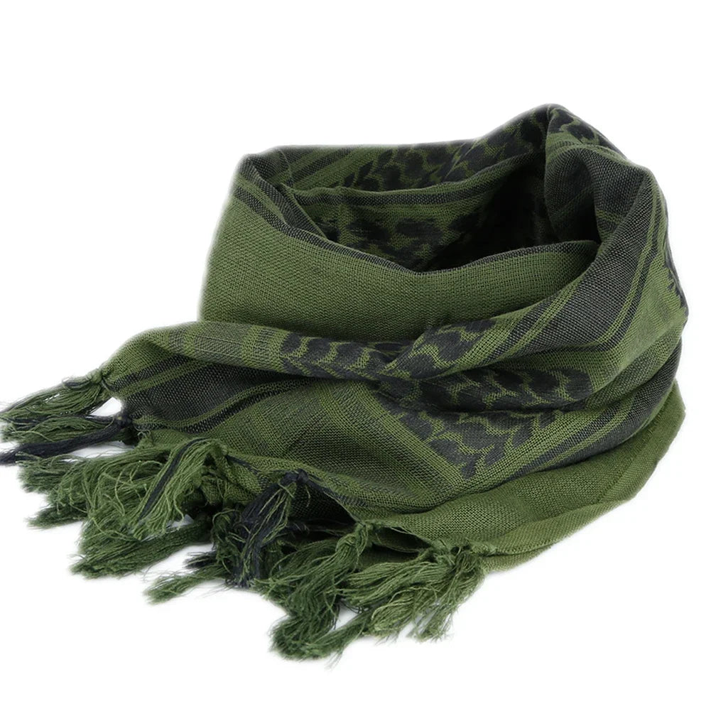 Outdoor Hiking Scarves Military Arab Tactical Desert Scarf  Shemagh with Tassel for Men Women