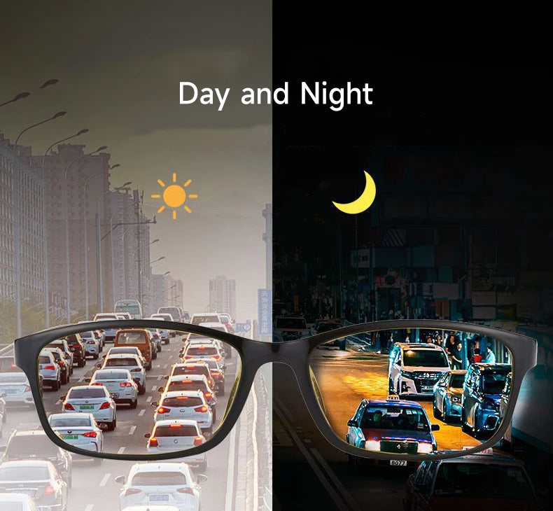 Photochromic Lenses Day And Night Sunglasses Men Driving Sun Glasses Women Ultra-light Sunglass