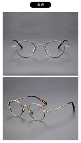 2025 Fashion Eyewear Retro Pure Titanium Round Glasses Comfortable Optical Prescription Eyeglasses Frame Men Women Brand Desgin