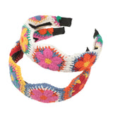 Ethnic Style Knitted Headbands New Fashion Hairbands for Women Non-slip Wide Headbands