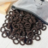 50/100Pcs Colorful Basic Nylon Ealstic Hair Ties for Girls Ponytail Hold Scrunchie Rubber Band Kid Fashion Hair Accessories