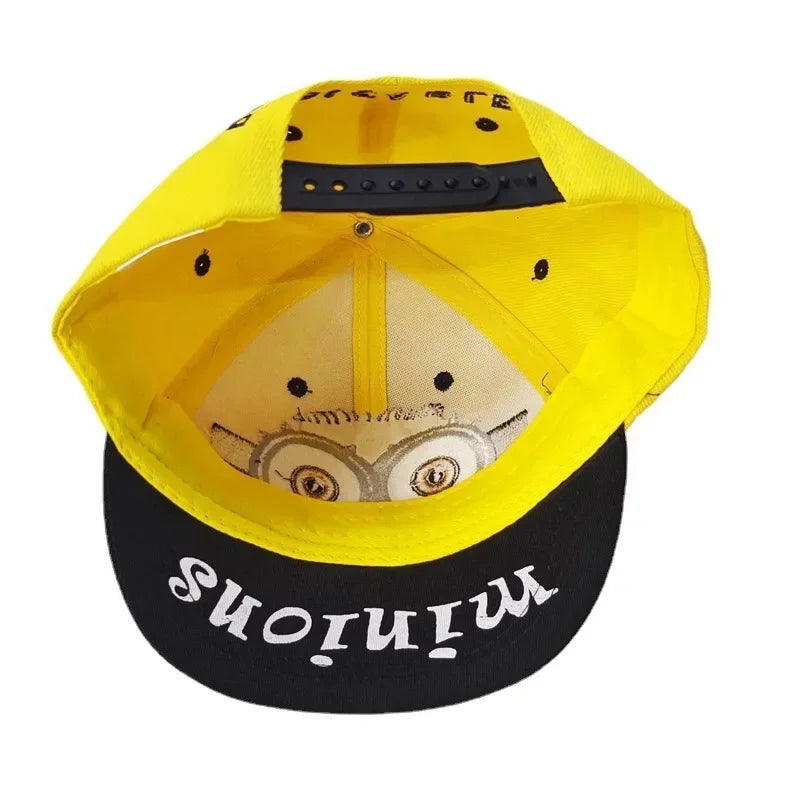 Minions Baseball Cap Kids Anime Hip Hop Funny Travel Sun Visors Boys Girls Snapback Creative Casual Children Cute Cartoon Sunhat