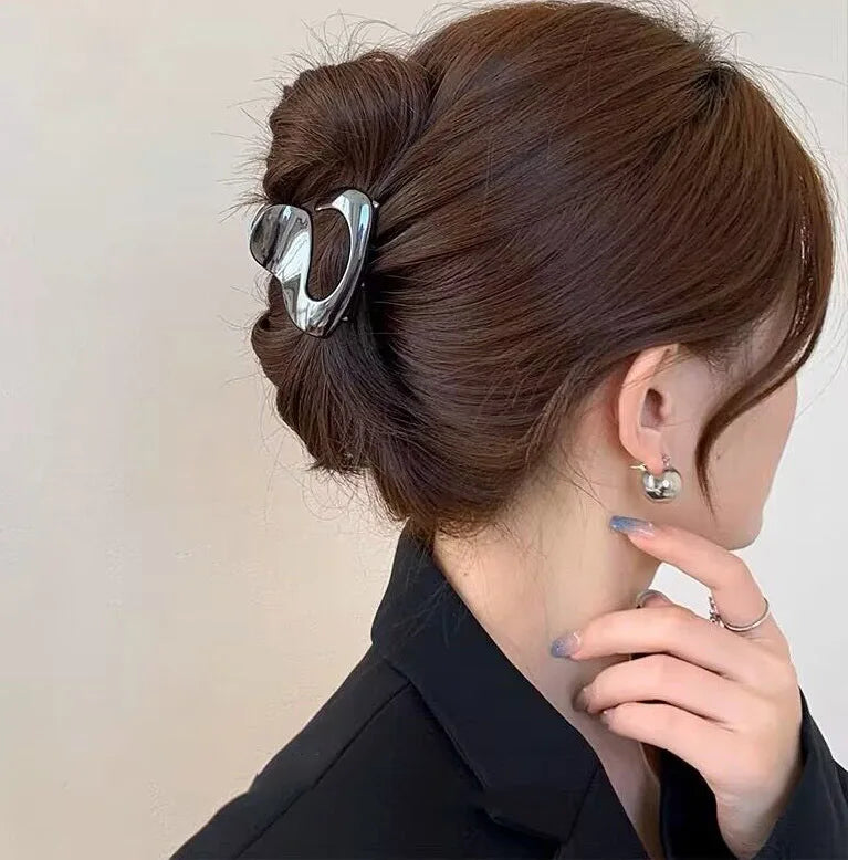 2023 New Fashion Metal Geometric Hair Claw Clip Trendy Hair Clips Hair Clamps Hairpins Party Hair Accessories For Women Headwear