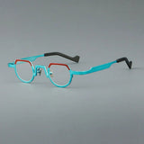 New stylish round glasses frame 7020 retro ultra-light pure titanium glasses frame can be equipped with prescription glasses.