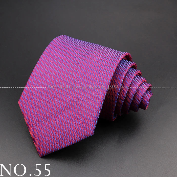 New Design Wedding Men Tie Purple Solid Striped Paisley Flower Neckties Men Business Dropshipping Groom Collar Accessories Gift