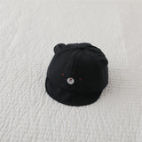 Cute Bear Ear Baby Baseball Cap Summer Short Brim Infant Toddler Sun Hat Cartoon Baby Boys Girls Cotton Peaked Caps