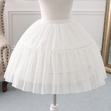 Lolita Adjustable Petticoat Black or White Short Petticoats for Wedding Lolita  Cosplay Woman Girl Dress Underskirt